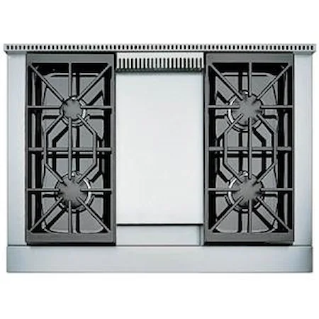 36" Built-In Gas Rangetop with 4 Sealed Burners and Griddle
